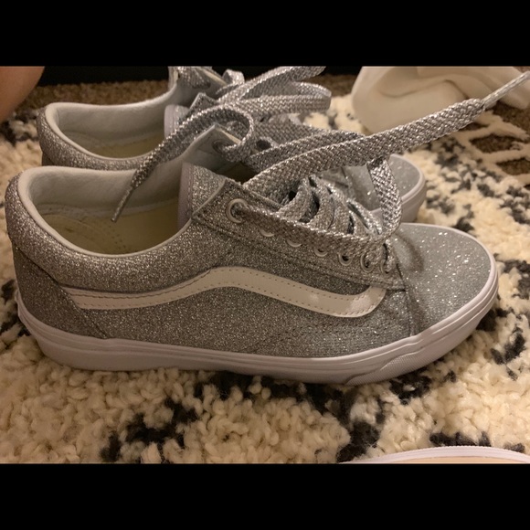 Shoes - SOLDDDDD BRAND new Silver Vans